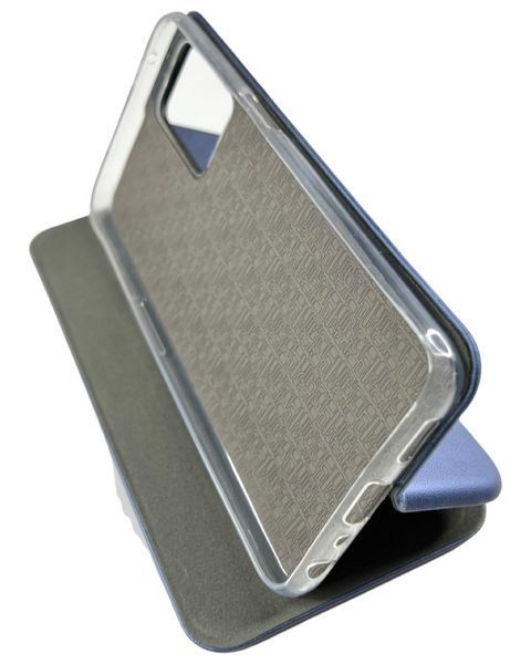 Кожаный чехол книжка Elegant book на Oppo A96 / синий 087881 фото