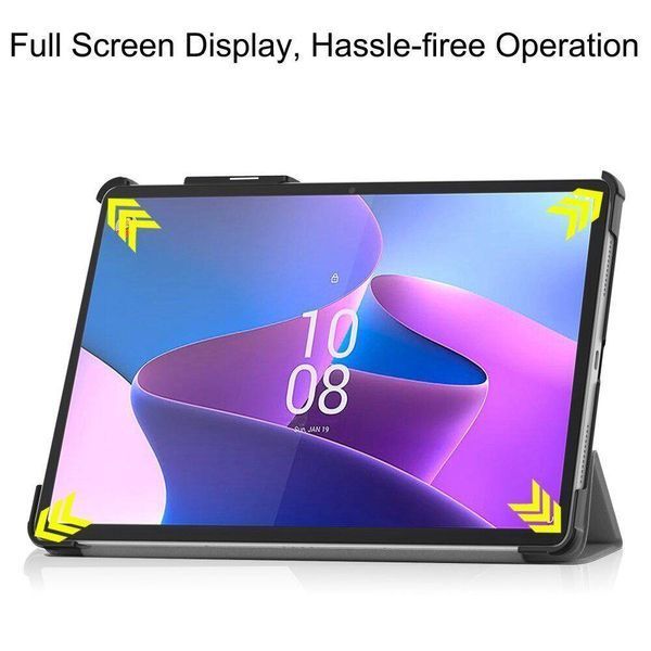 Кожаный чехол книжка Crazy Horse для Lenovo Tab P11 Pro 2nd Gen черный 093976 фото