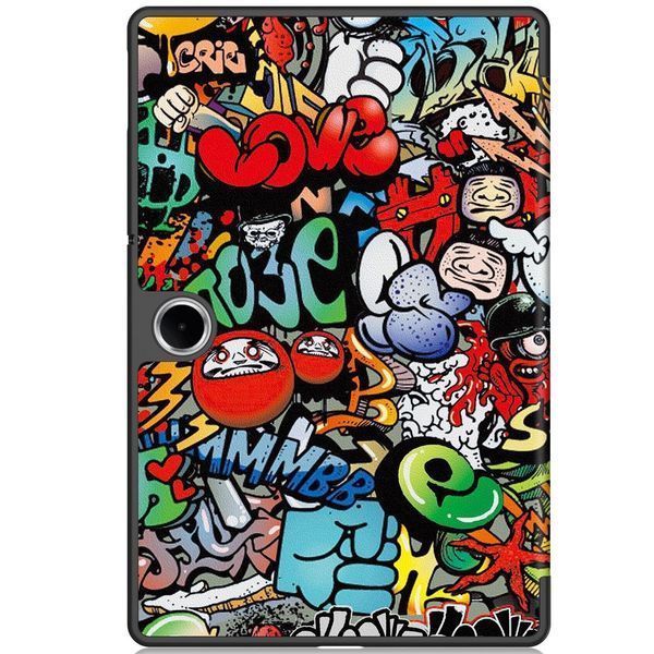 Шкіряний чохол книжка Crazy Horse для Oppo Pad SE (11")/graffiti 100204 фото