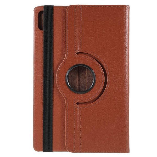 Шкіряний чохол-книжка 360 для Lenovo Tab P12 (12.7") / коричневий 096524 фото