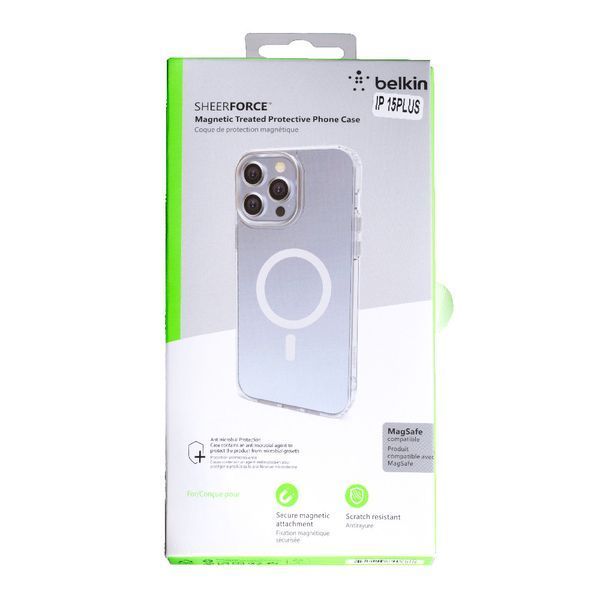 Чохол Belkin Sheerforce with Magsafe для iPhone 15 Plus прозорий 092412 фото