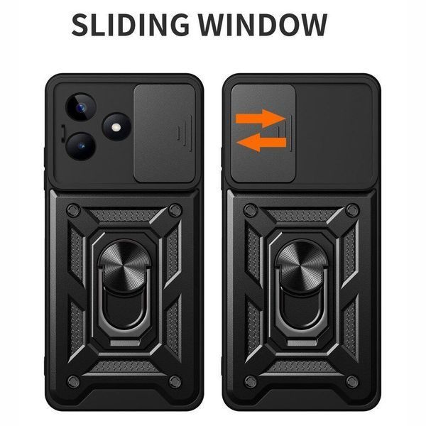 PC + TPU чохол Camshield armor для Realme C51 / сріблястий 095708 фото