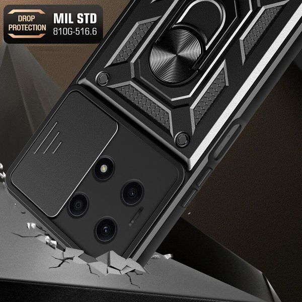 PC + TPU чохол Camshield armor для Honor X8A / синій 92112 фото