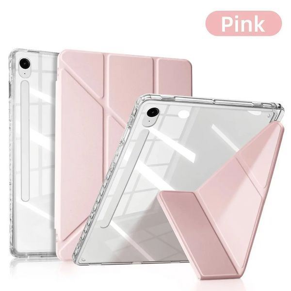 Чехол книжка Transparent Origami на Samsung Galaxy Tab S11 (11") / розовый 100686 фото