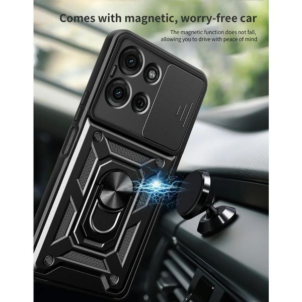 PC + TPU чехол Camshield Armor для Motorola G75 (5G) / зеленый 099842 фото