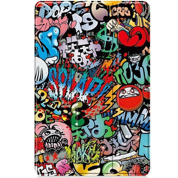Шкіряний чохол книжка Crazy Horse для Oppo Pad SE (11")/graffiti 100204 фото