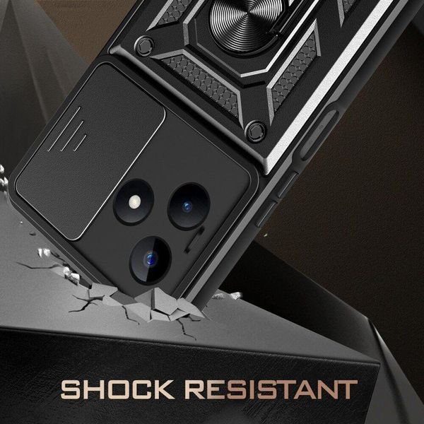 PC + TPU чохол Camshield armor для Realme C51 / сріблястий 095708 фото