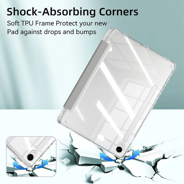 Чехол книжка Transparent Origami на Samsung Galaxy Tab S11 (11") / розовый 100686 фото