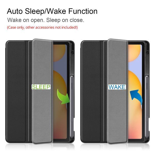 Чехол книжка Crazy Horse для Samsung Galaxy Tab S6 Lite (10.4") / баклажановый 093873 фото