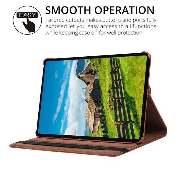 Кожаный чехол книжка 360 на Xiaomi Mi Pad 5 / Xiaomi Pad 5 Pro (11") / коричневый 091142 фото