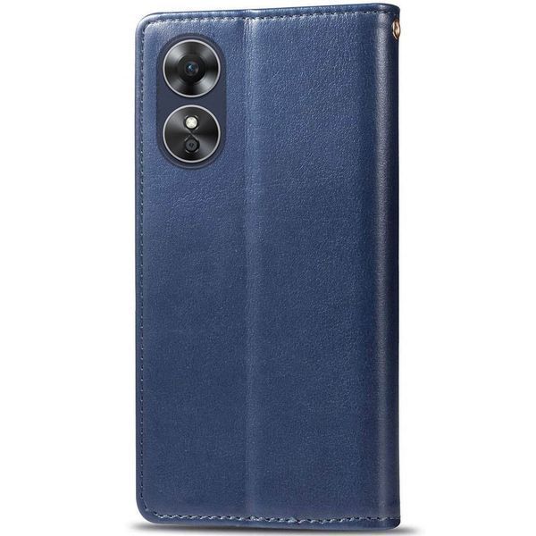 Чехол книжка GETMAN Gallant на OPPO A17 синий 088184 фото