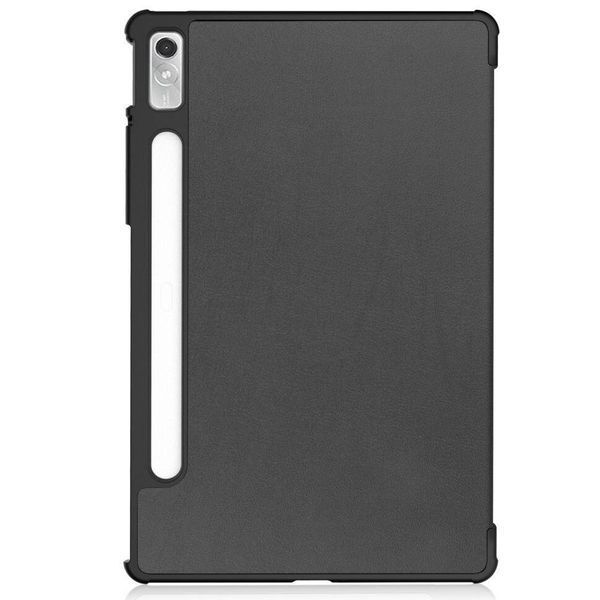 Кожаный чехол книжка Crazy Horse для Lenovo Tab P11 Pro 2nd Gen черный 093976 фото
