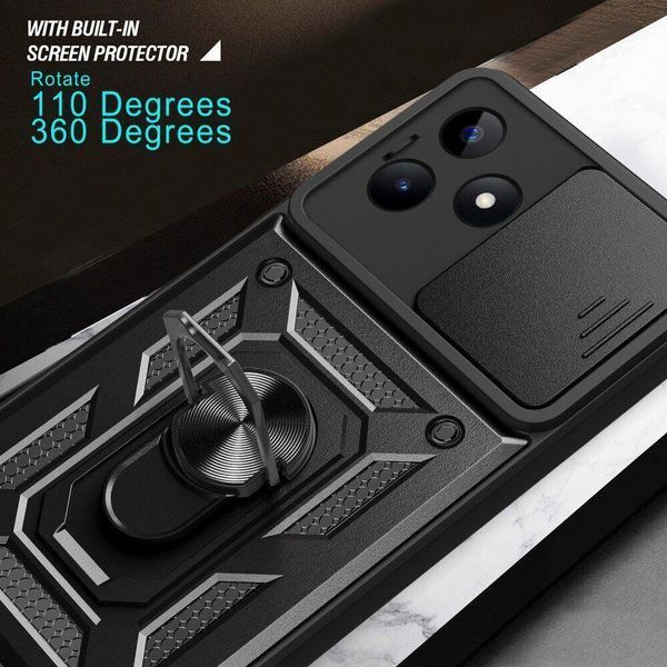 PC + TPU чохол Camshield armor для Realme C51 / сріблястий 095708 фото