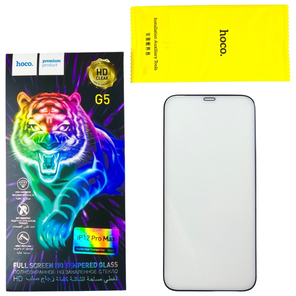 Захисне скло Hoco G5 на iPhone 13 Pro Max (на айфон 13 про макс) чорний 085261 фото
