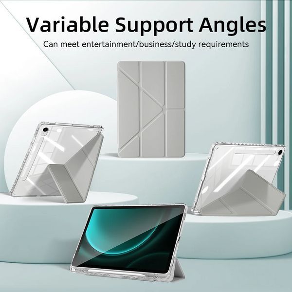 Чехол книжка Transparent Origami на Samsung Galaxy Tab S11 (11") / розовый 100686 фото