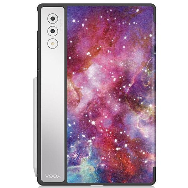 Чохол книжка Crazy Horse на планшет Lenovo Yoga Tab Plus (12.7") / galaxy 098907 фото