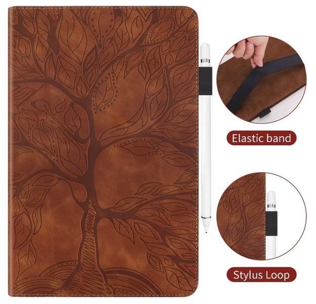 Чохол книжка Wood Book на планшет Xiaomi Redmi Pad SE (8.7") / коричневий 200875 фото