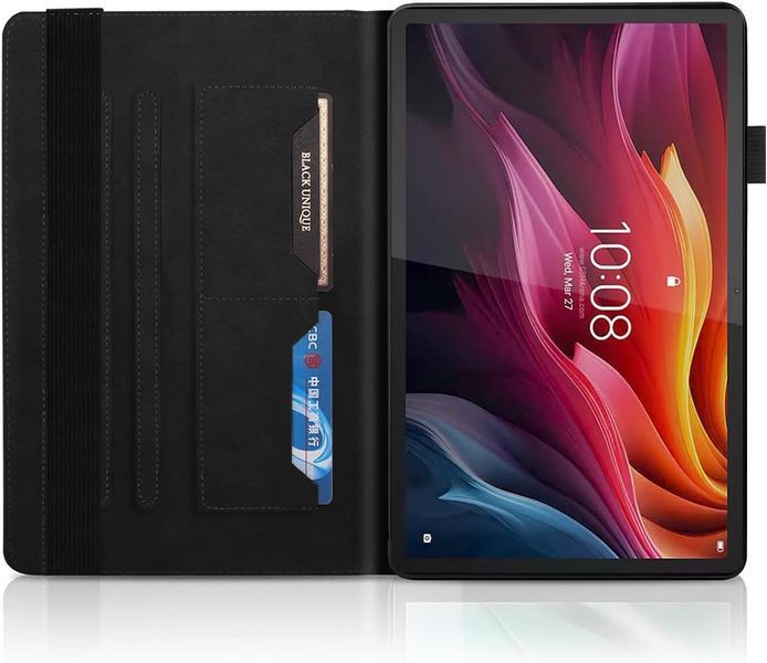 Чохол книжка Wood Book на планшет Lenovo Idea Tab Pro (12.7")/чорний 099877 фото