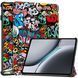 Кожаный чехол книжка Crazy Horse для OnePlus Pad 2 (12.1") / graffiti 099396 фото 1