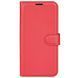 Кожаный чехол книжка Lichee для ZTE blade A53 красный 093053 фото 4