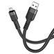 USB-кабель Hoco U110 Extra Durability 2.4 A з Micro USB чорний 87732 фото 1