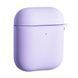 Силіконовий чохол із карабіном для AirPods 1/2 (with fibra) Purple 096975 фото 2