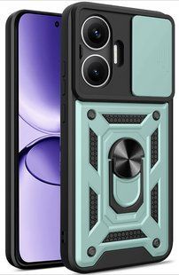 PC + TPU чехол Camshield Armor для Poco F7 / зеленый 203411 фото