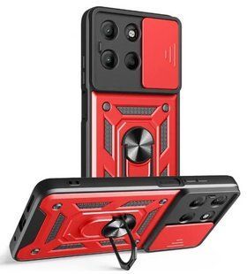 PC + TPU чохол Camshield Armor для Motorola G17 Power / червоний 204723 фото