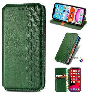 Кожаный чехол книжка Cubic для Motorola G06 Power / зеленый 204296 фото