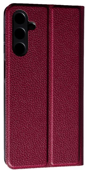 Шкіряний чохол книжка Fibra case на Samsung Galaxy M15 (5G) / бордовий 203170 фото