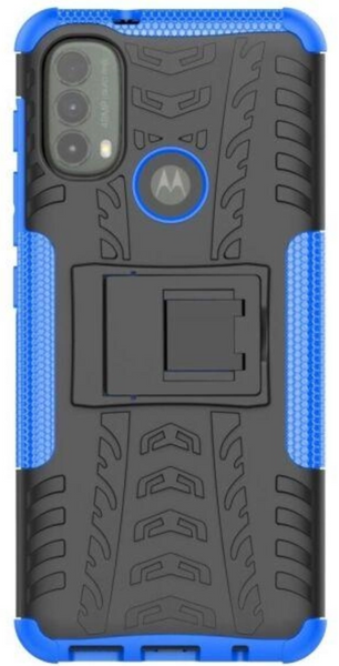 PC + TPU чехол Armor на Motorola E40 синий 89504 фото