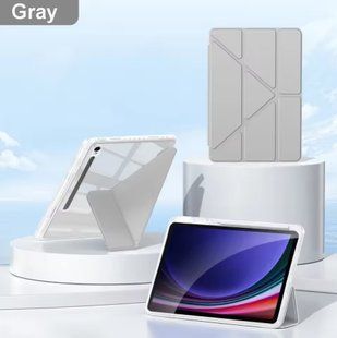 Чехол книжка Transparent Origami на Samsung Galaxy Tab S11 (11") / серый 100687 фото