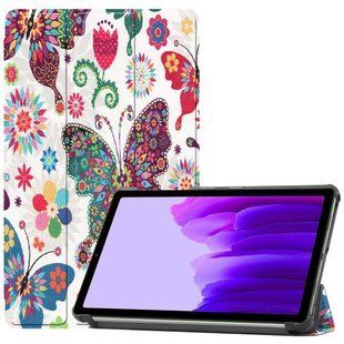 Чехол книжка Crazy Horse для Samsung Galaxy Tab A7 Lite 8.7" (SM-T220) / бабочки 093904 фото