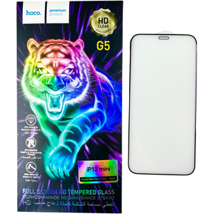 Защитное стекло Hoco G5 на iPhone 12 mini (на айфон 12 мини) черный 085262 фото