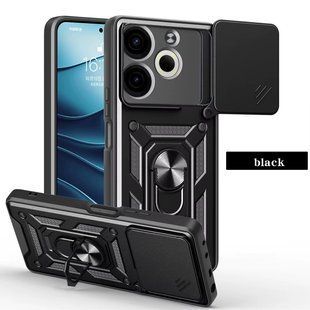 PC + TPU чохол Camshield Armor для Tecno Pova 6/чорний 098031 фото