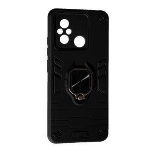 PC + TPU чехол New Transformer для Xiaomi Redmi 12C черный 088303 фото
