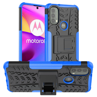 PC + TPU чехол Armor на Motorola E40 синий 89504 фото