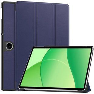 Кожаный чехол книжка Crazy Horse для Oppo Pad SE (11") / синий 100205 фото