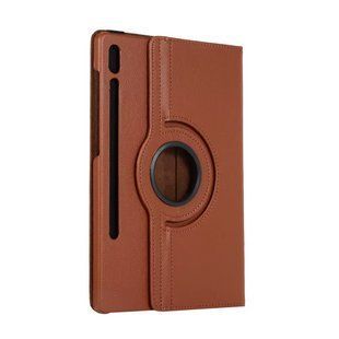Кожаный чехол книжка 360 для Samsung Galaxy Tab S7 / Tab S8 (11") / коричневый 098383 фото