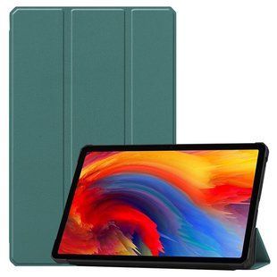 Кожаный чехол книжка Crazy Horse для Lenovo Pad Plus 2021 (11") / зеленый 090056 фото