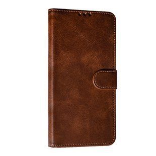 Кожаный чехол книжка Business book на Xiaomi Redmi Note 13 Pro (5G) темно-коричневый 095945 фото