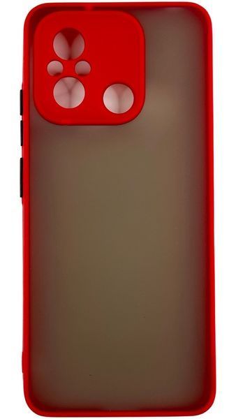 TPU чохол накладка Matte Color Case для Poco C55 червоний 092663 фото
