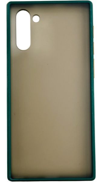 TPU чохол накладка Matte Color Case для Samsung Galaxy Note 10 темно-зелений 92263 фото
