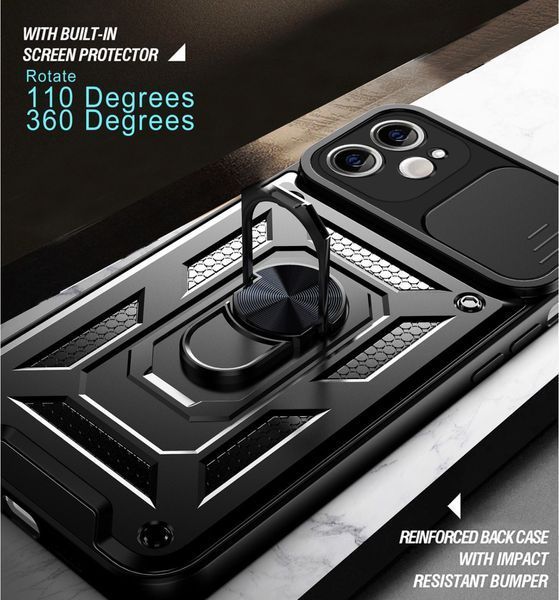 PC + TPU чехол Camshield armor для iPhone 11 / черный 086585 фото