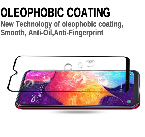 Захисне скло для Samsung Galaxy A03s / чорний 084061 фото