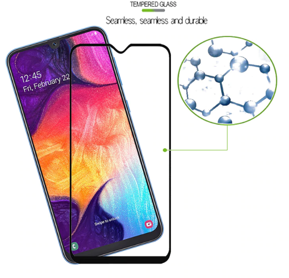 Захисне скло для Samsung Galaxy A03s / чорний 084061 фото