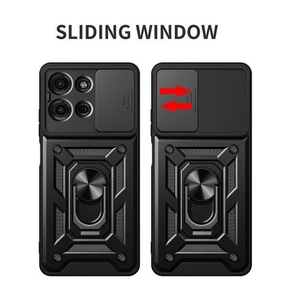 PC + TPU чохол Camshield Armor для Motorola G75 (5G) / сріблястий 099843 фото