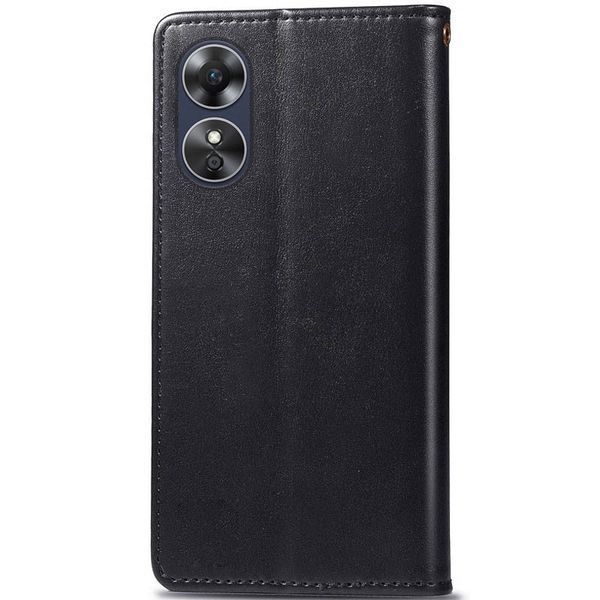 Чохол-книжка GETMAN Gallant на OPPO A17 чорний 088185 фото