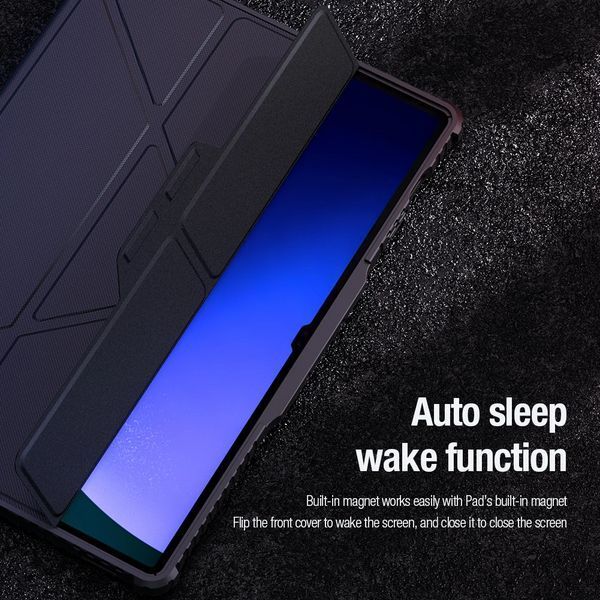 Чохол книжка Nillkin Bumper Leather Case Pro на Samsung Galaxy Tab S10 Plus (12.4") / чорний 099999 фото