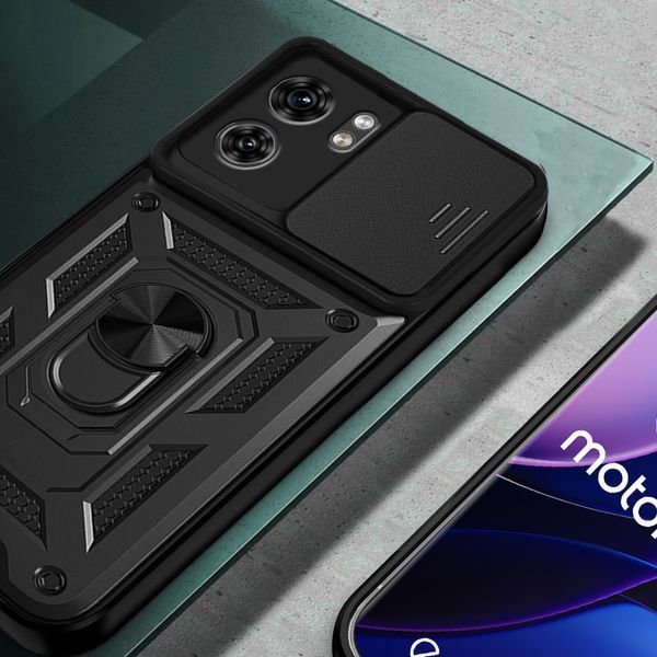 PC + TPU чохол Camshield armor для Motorola Edge 40 / чорний 091206 фото
